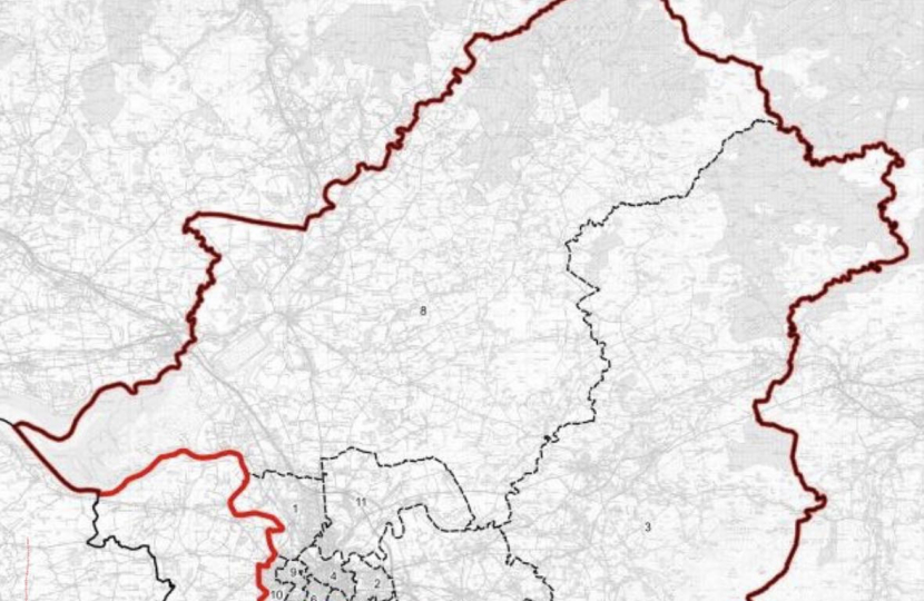 The boundary of the new Carlisle Parliamentary seat. 